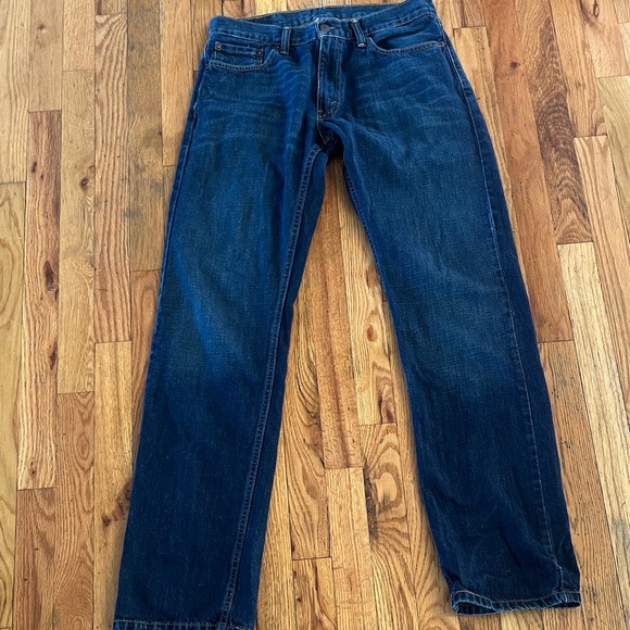 Levi's 514 Men's Dark Blue Straight-Leg Jeans- size 32x34 - Picture 4 of 10